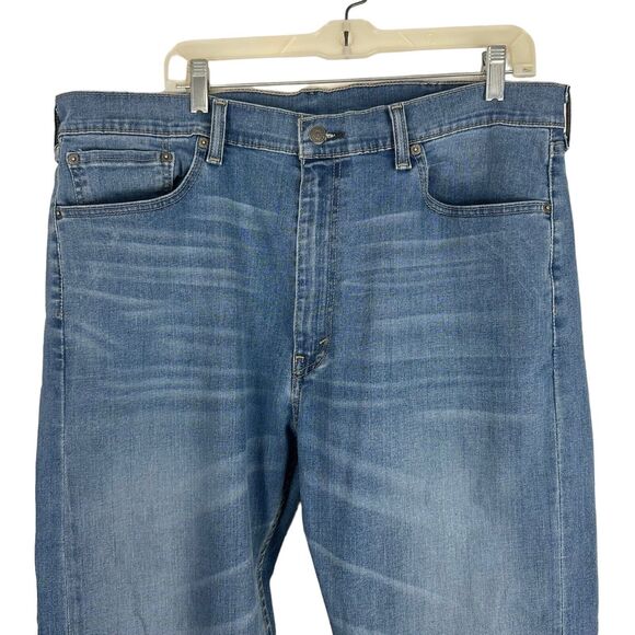 Levis 505 Mens Jeans Size 40x30 Regular Fit Straight Leg Blue Cotton Medium Wash - Picture 2 of 11
